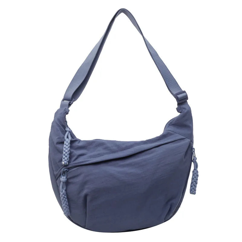 Stylish Canvas Dumpling Bag - Lightweight, Large Capacity Crossbody Shoulder Bag for Everyday Adventures