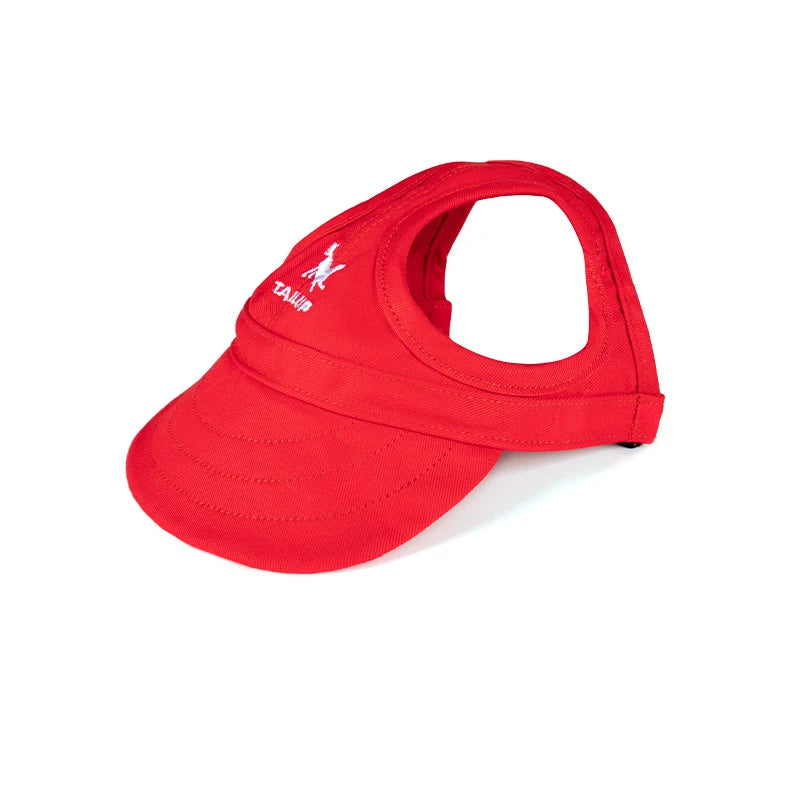 Stylish Adjustable Baseball Hat for Dogs - Perfect Sun Protection with Ear Holes for Outdoor Adventures