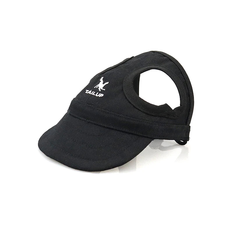 Stylish Adjustable Baseball Hat for Dogs - Perfect Sun Protection with Ear Holes for Outdoor Adventures