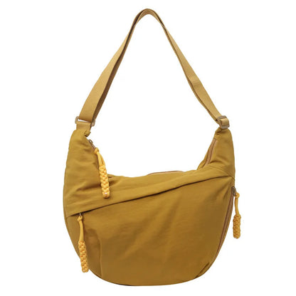 Stylish Canvas Dumpling Bag - Lightweight, Large Capacity Crossbody Shoulder Bag for Everyday Adventures