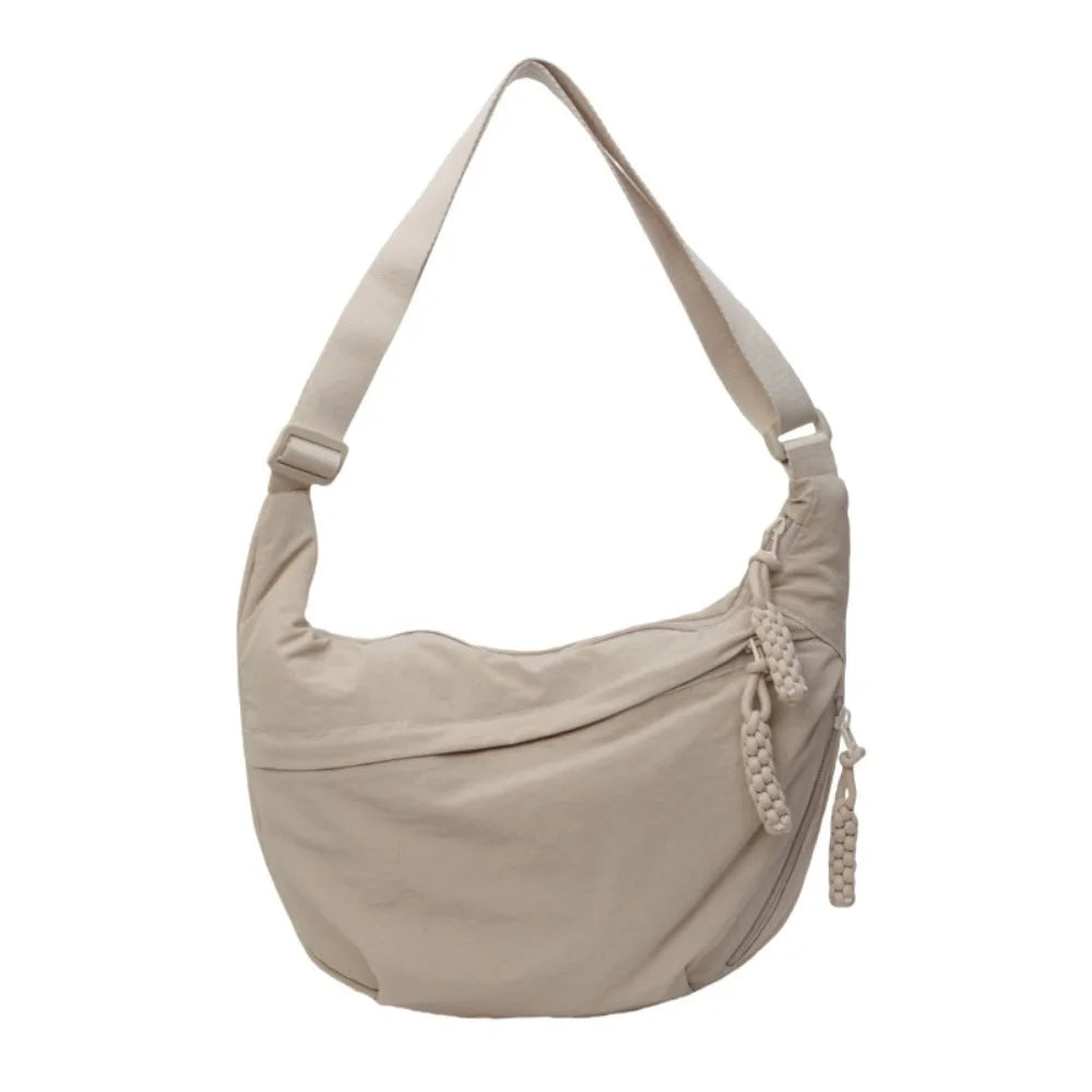 Stylish Canvas Dumpling Bag - Lightweight, Large Capacity Crossbody Shoulder Bag for Everyday Adventures