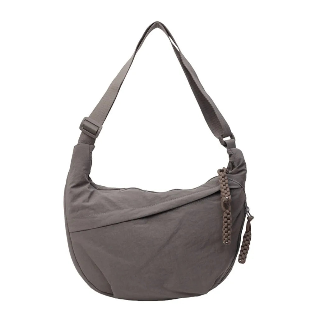 Stylish Canvas Dumpling Bag - Lightweight, Large Capacity Crossbody Shoulder Bag for Everyday Adventures