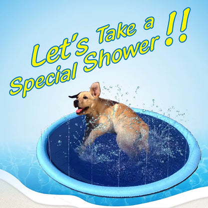 Keep Your Pets Cool This Summer with Our Inflatable Water Sprinkler Pad - Perfect for Outdoor Fun!