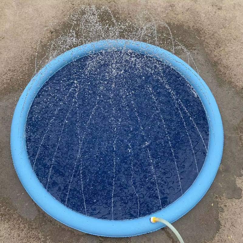 Keep Your Pets Cool This Summer with Our Inflatable Water Sprinkler Pad - Perfect for Outdoor Fun!