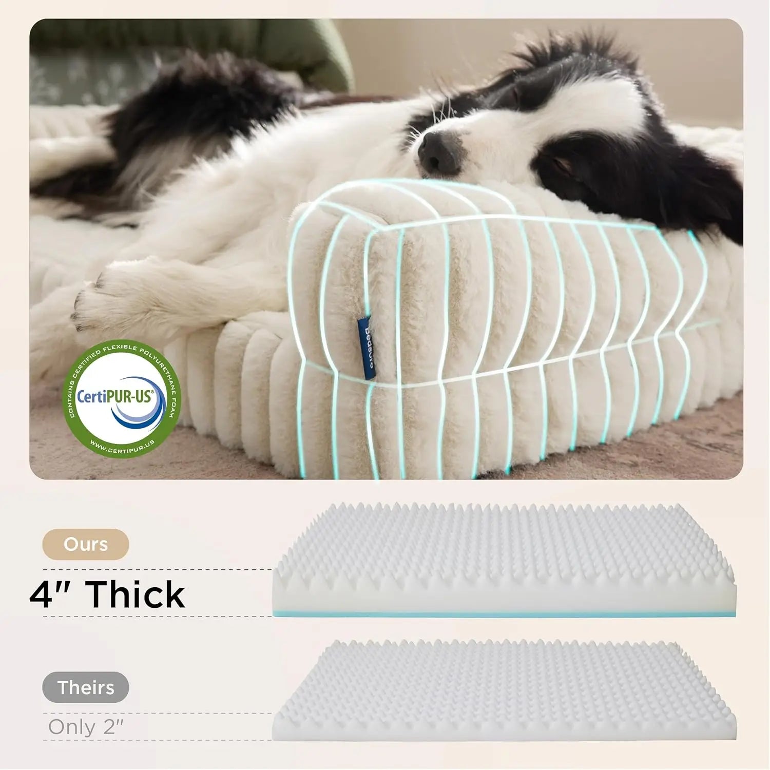 Ultimate Comfort for Your Large Dog: Bedsure Comfyfleece Orthopedic Waterproof Memory Foam Bed with Cozy Bolster and Washable Cover
