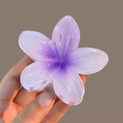 Elevate Your Style with Our New Hawaiian Gradient Flower Hair Clips - Perfect for Beach Vacations!