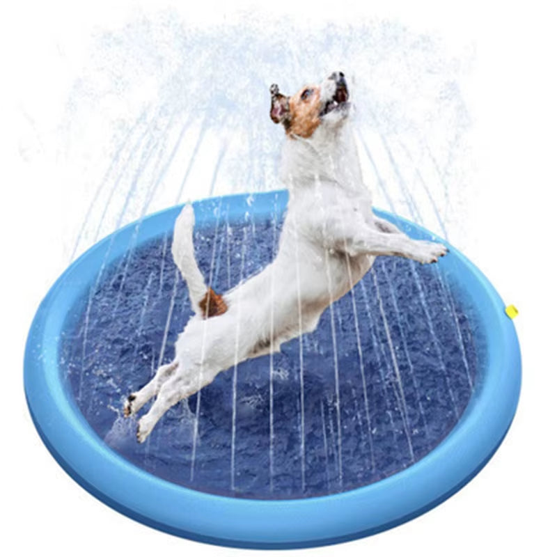 Keep Your Pets Cool This Summer with Our Inflatable Water Sprinkler Pad - Perfect for Outdoor Fun!