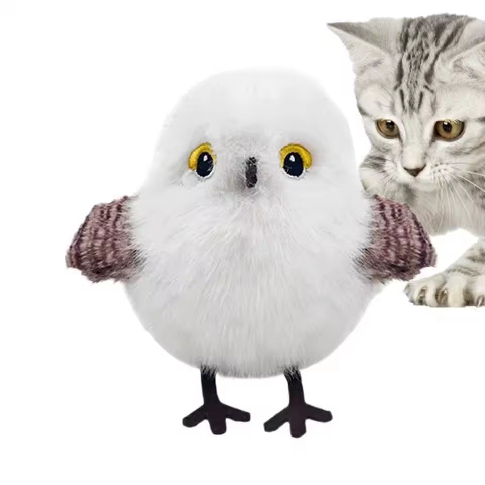 Exciting Interactive Flapping Bird Cat Toy - USB Rechargeable Plush for Indoor Kittens
