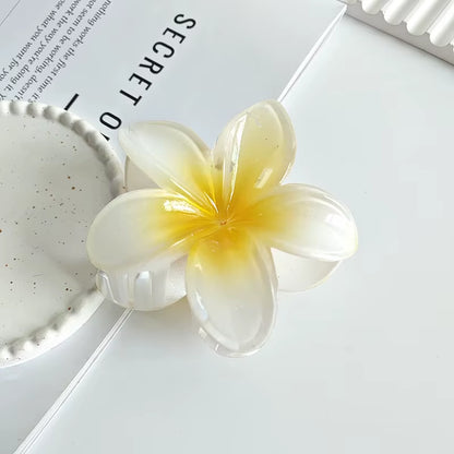 Elevate Your Style with Our New Hawaiian Gradient Flower Hair Clips - Perfect for Beach Vacations!