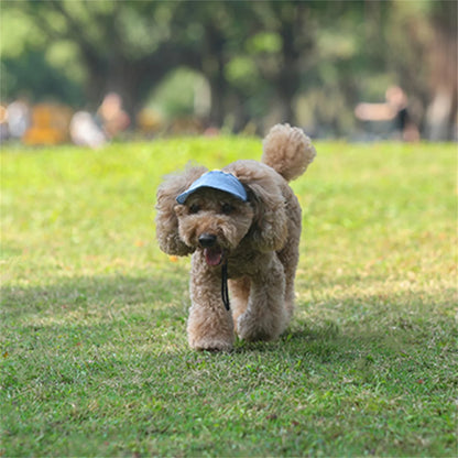 Stylish Adjustable Baseball Hat for Dogs - Perfect Sun Protection with Ear Holes for Outdoor Adventures