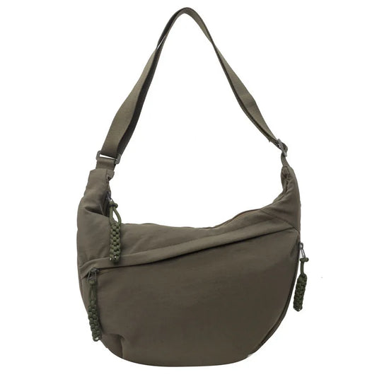 Stylish Canvas Dumpling Bag - Lightweight, Large Capacity Crossbody Shoulder Bag for Everyday Adventures
