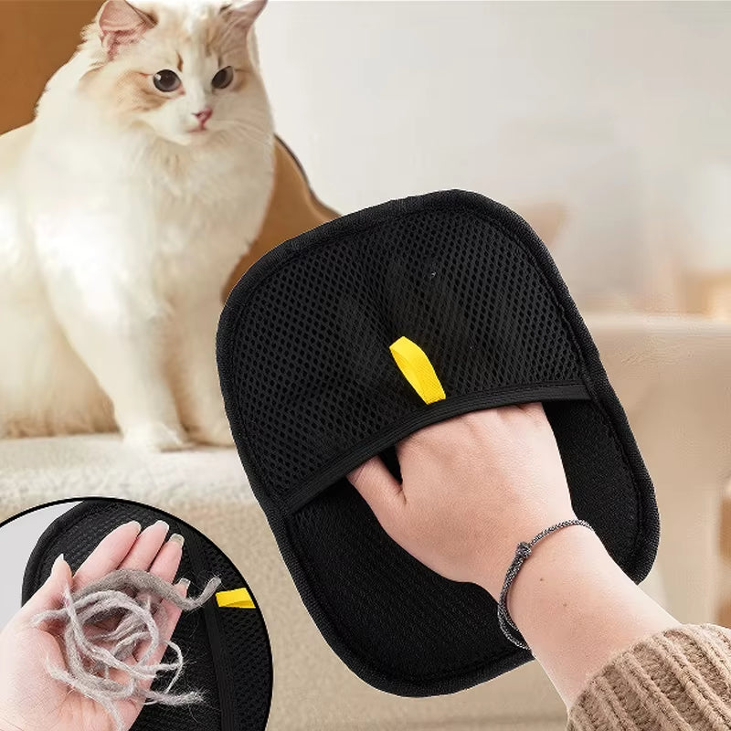 Transform Your Home with Pet Grooming Gloves - The Ultimate Hair Remover for Dogs and Cats!