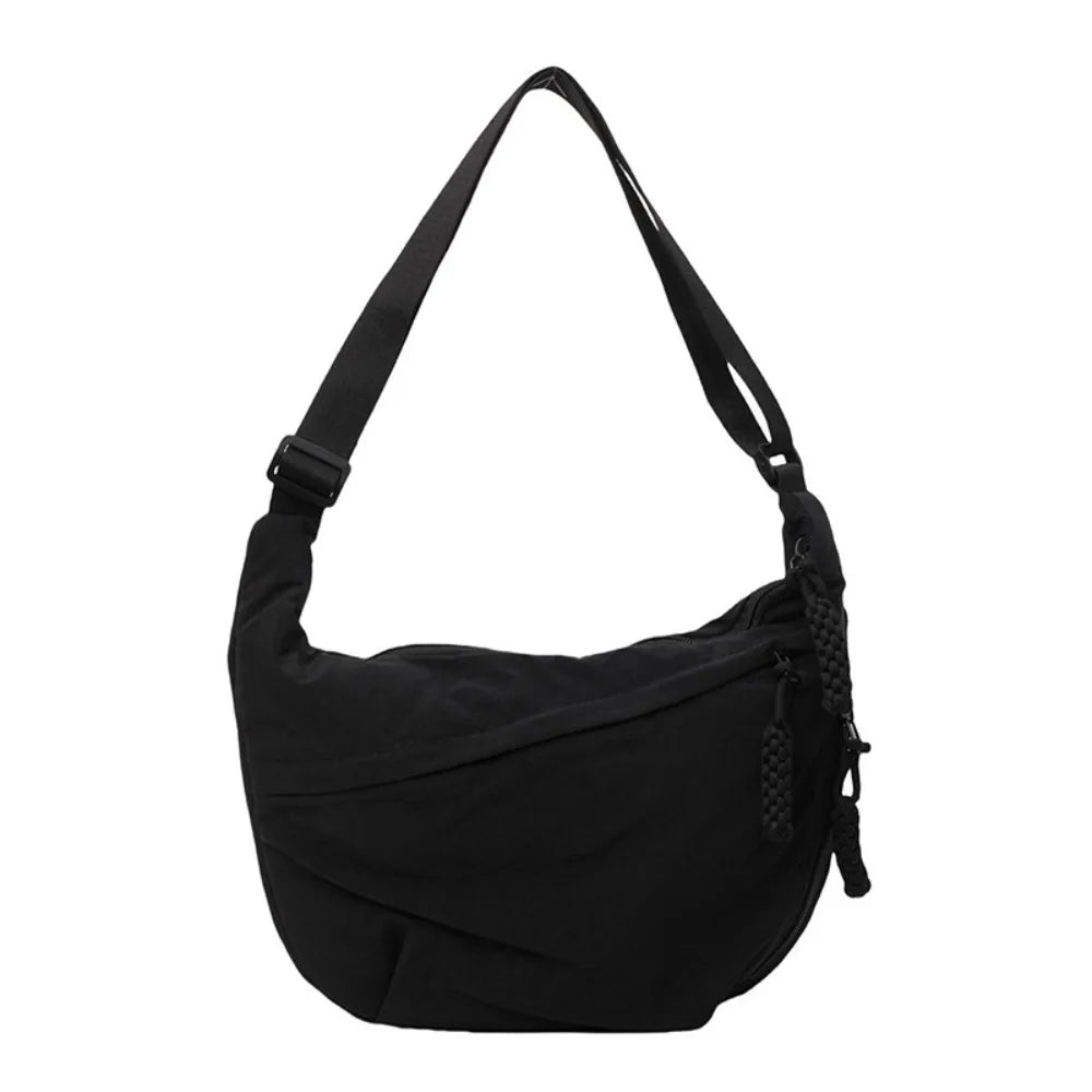 Stylish Canvas Dumpling Bag - Lightweight, Large Capacity Crossbody Shoulder Bag for Everyday Adventures