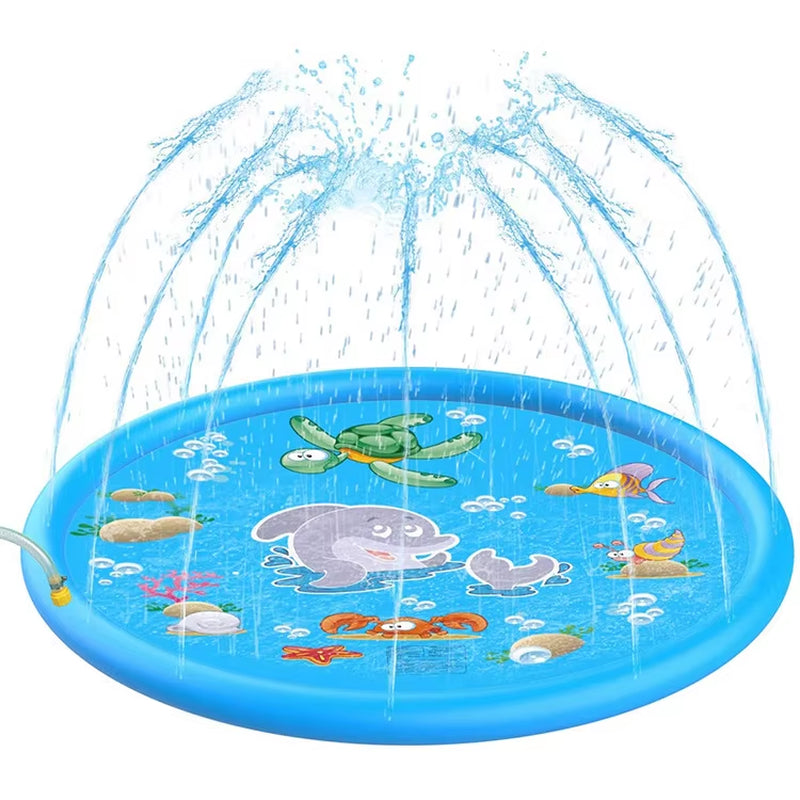 Keep Your Pets Cool This Summer with Our Inflatable Water Sprinkler Pad - Perfect for Outdoor Fun!