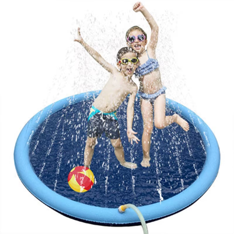 Keep Your Pets Cool This Summer with Our Inflatable Water Sprinkler Pad - Perfect for Outdoor Fun!