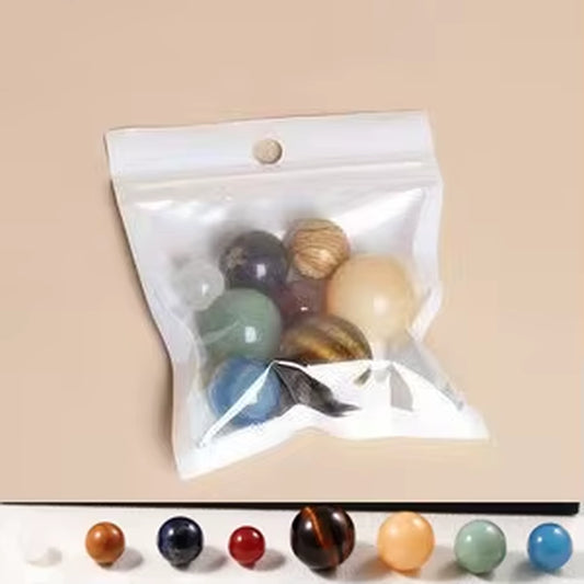 Explore the Universe with Our 9-Planet Solar System Natural Crystal Gemstones Set – Perfect for Home Decor and Meditation!