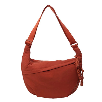 Stylish Canvas Dumpling Bag - Lightweight, Large Capacity Crossbody Shoulder Bag for Everyday Adventures
