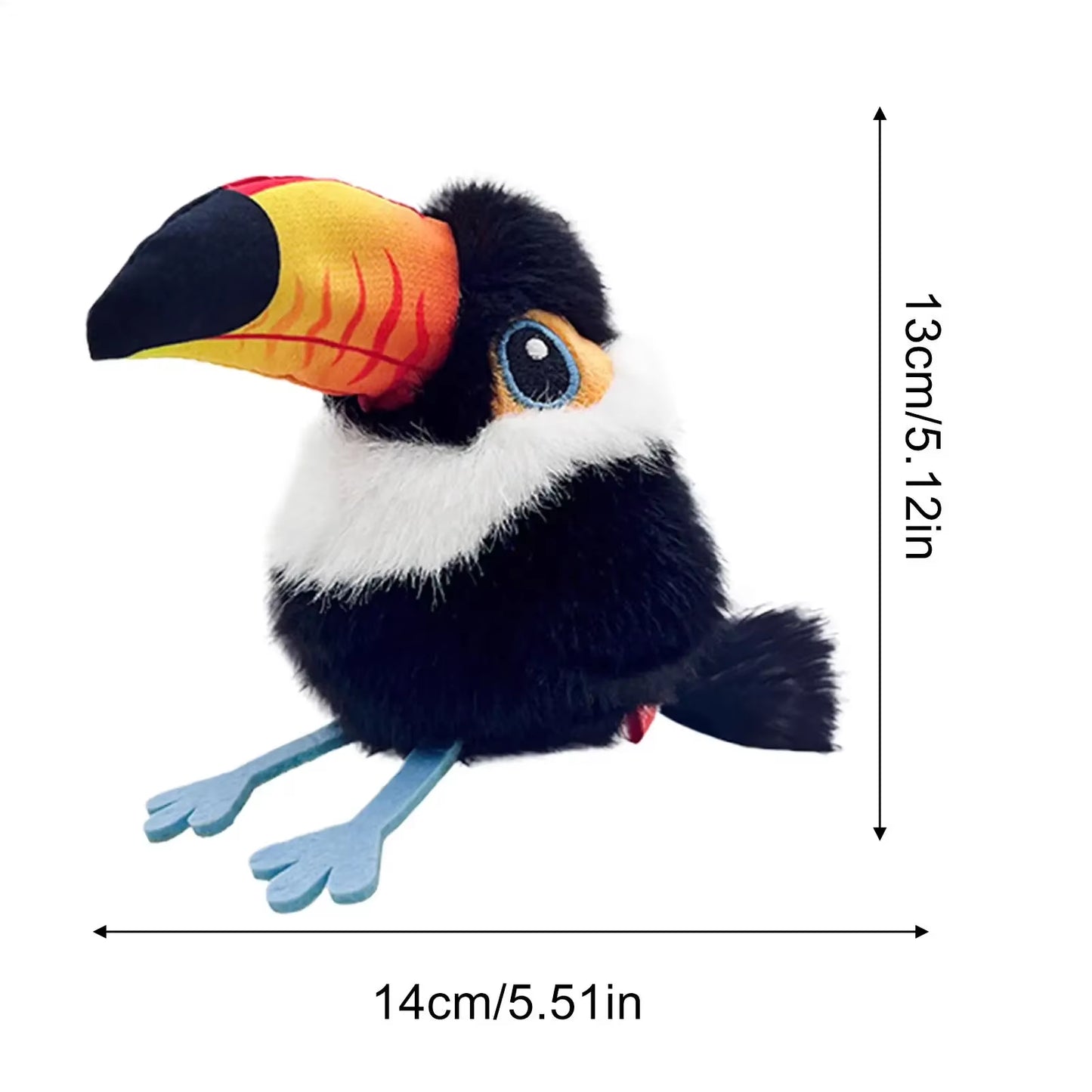 Exciting Interactive Flapping Bird Cat Toy - USB Rechargeable Plush for Indoor Kittens